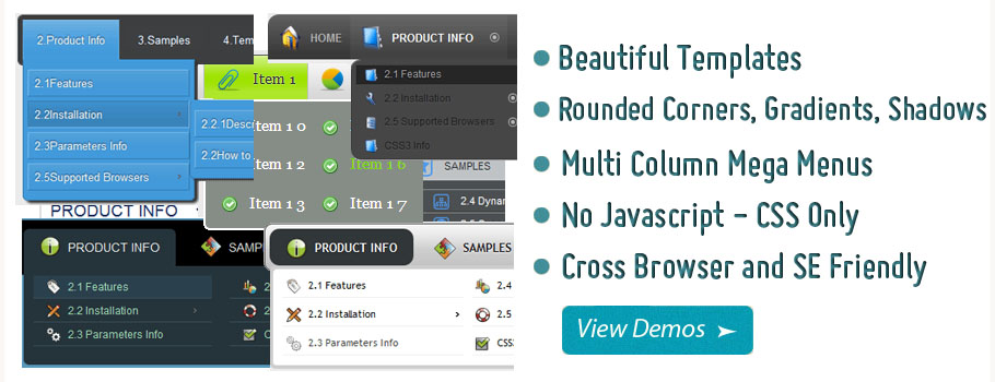 Sime Html Drop Down Menu Demo