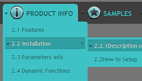 Point Aquamarine HTML Drop Down Menu Template